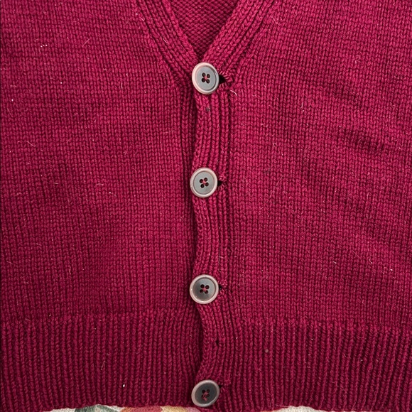 Annie Hall look 40's/50’s hand knit woolen button front vest - Picture 5 of 11